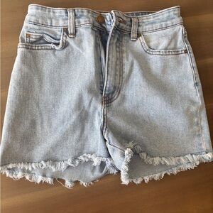 Billabong Sz 24 Denim Frayed Hem Women Shorts